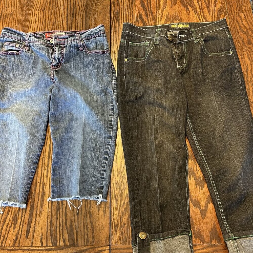 women's 2 Pairs of Jeans-Cropped/Ankle, Sz 7 & 9